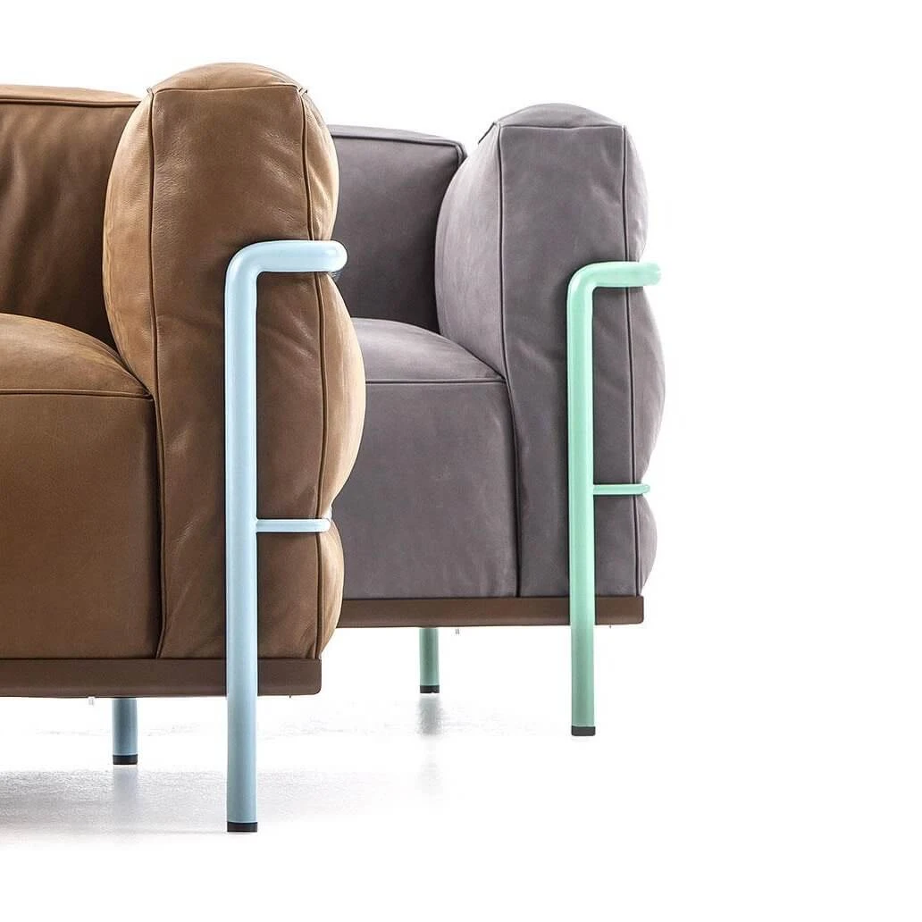 Кресло LC3 Fauteuil Grand Confort, grand modele — Cassina, кожа, фото 5