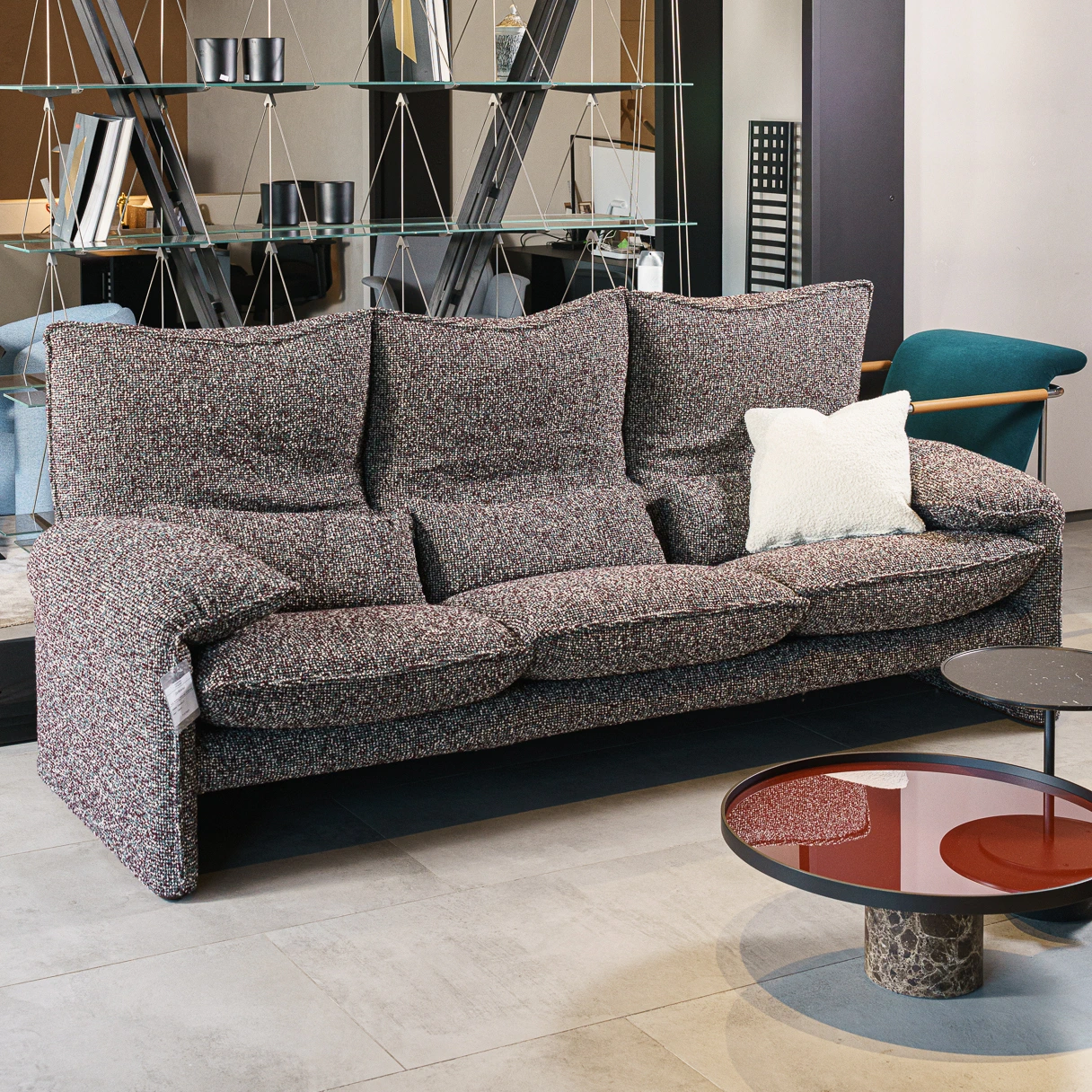 Современный дизайн Диван Maralunga 40 S — Cassina, кожа
