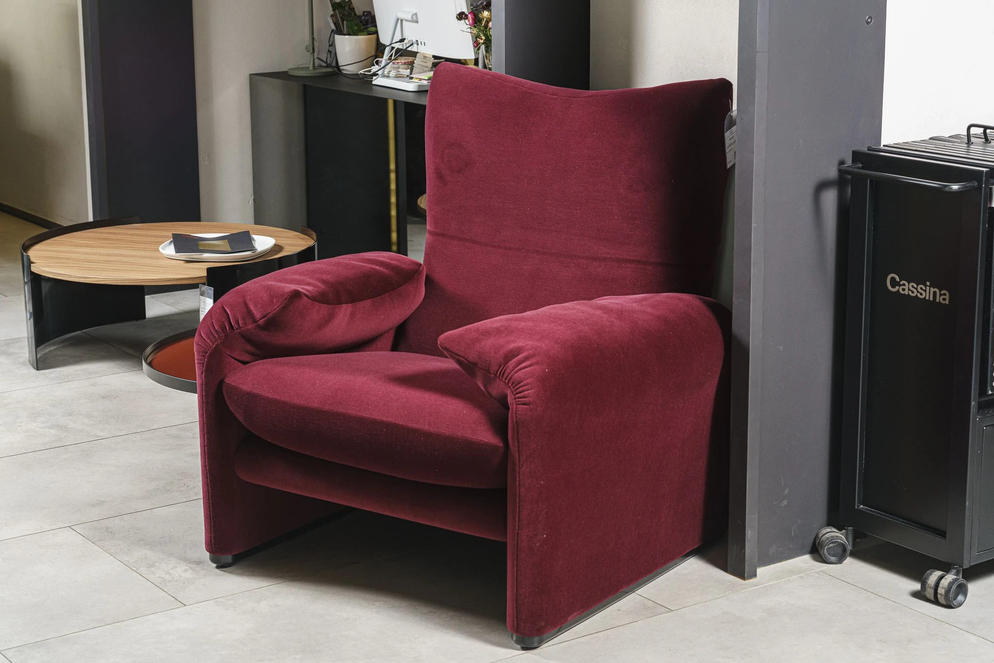 Кресло Maralunga 40 Vinaccia — Cassina, кожа, фото 3