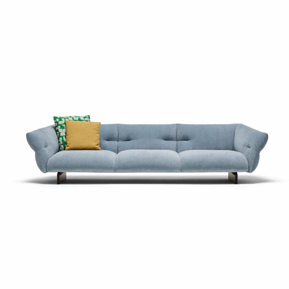 Каркас и наполнение: металл. Современный дизайн Диван Mon-Cloud — Cassina, кожа