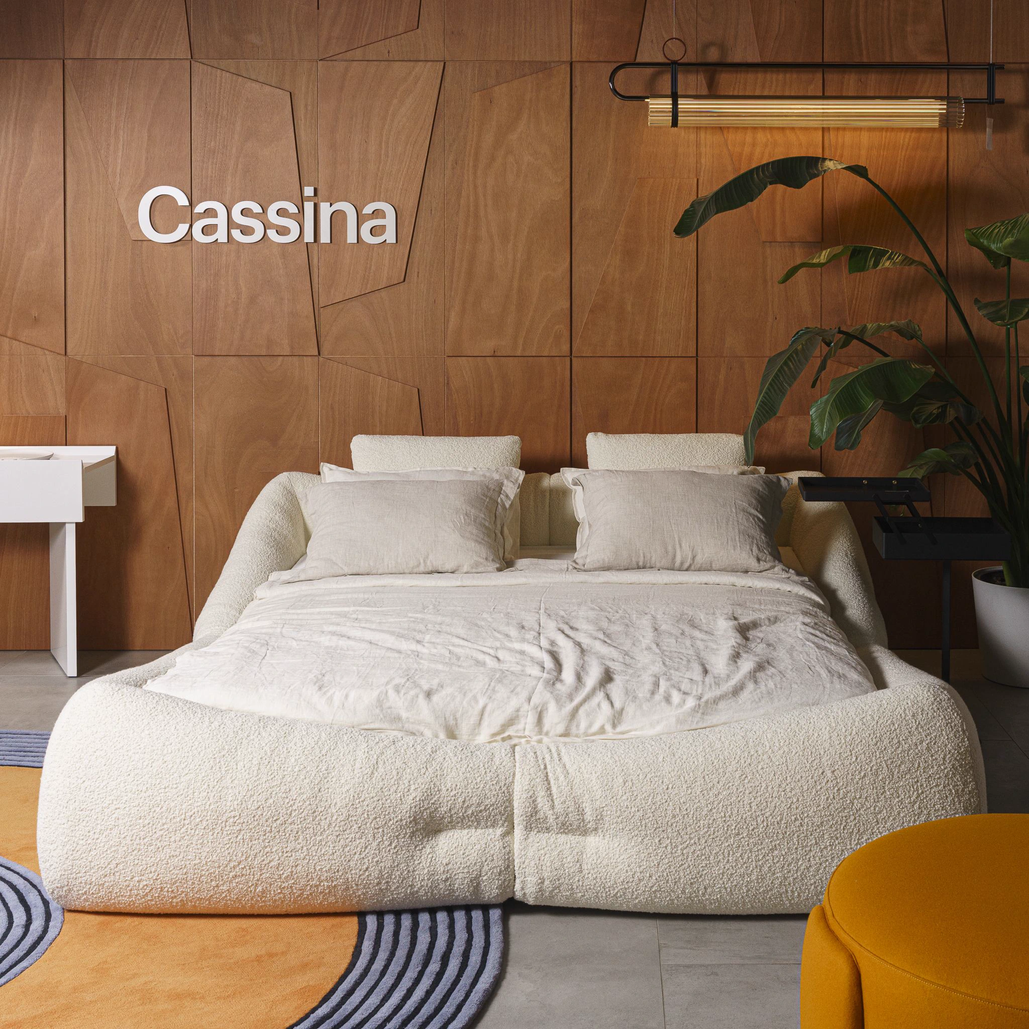 Кровать в ткани букле Mon-Nid — Cassina, ткань