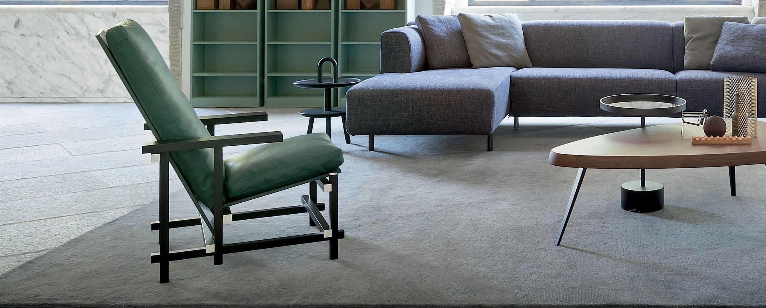 Кресло Red and Blue — Cassina, кожа, фото 3