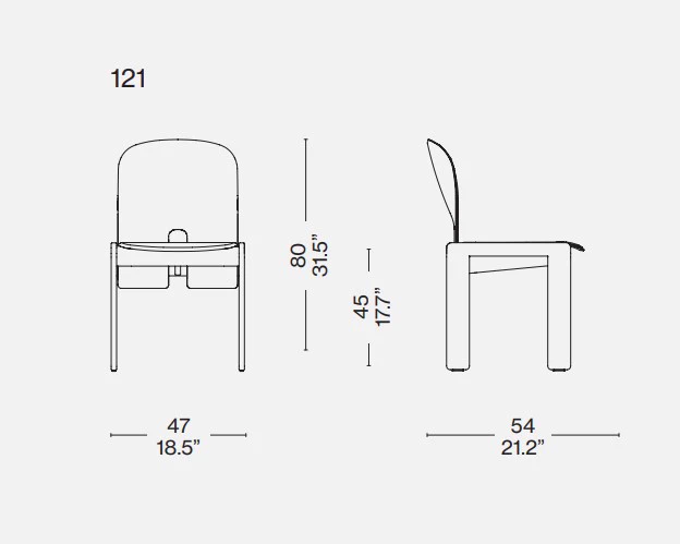 Стул Scarpa 121 — Cassina, кожа, фото 6