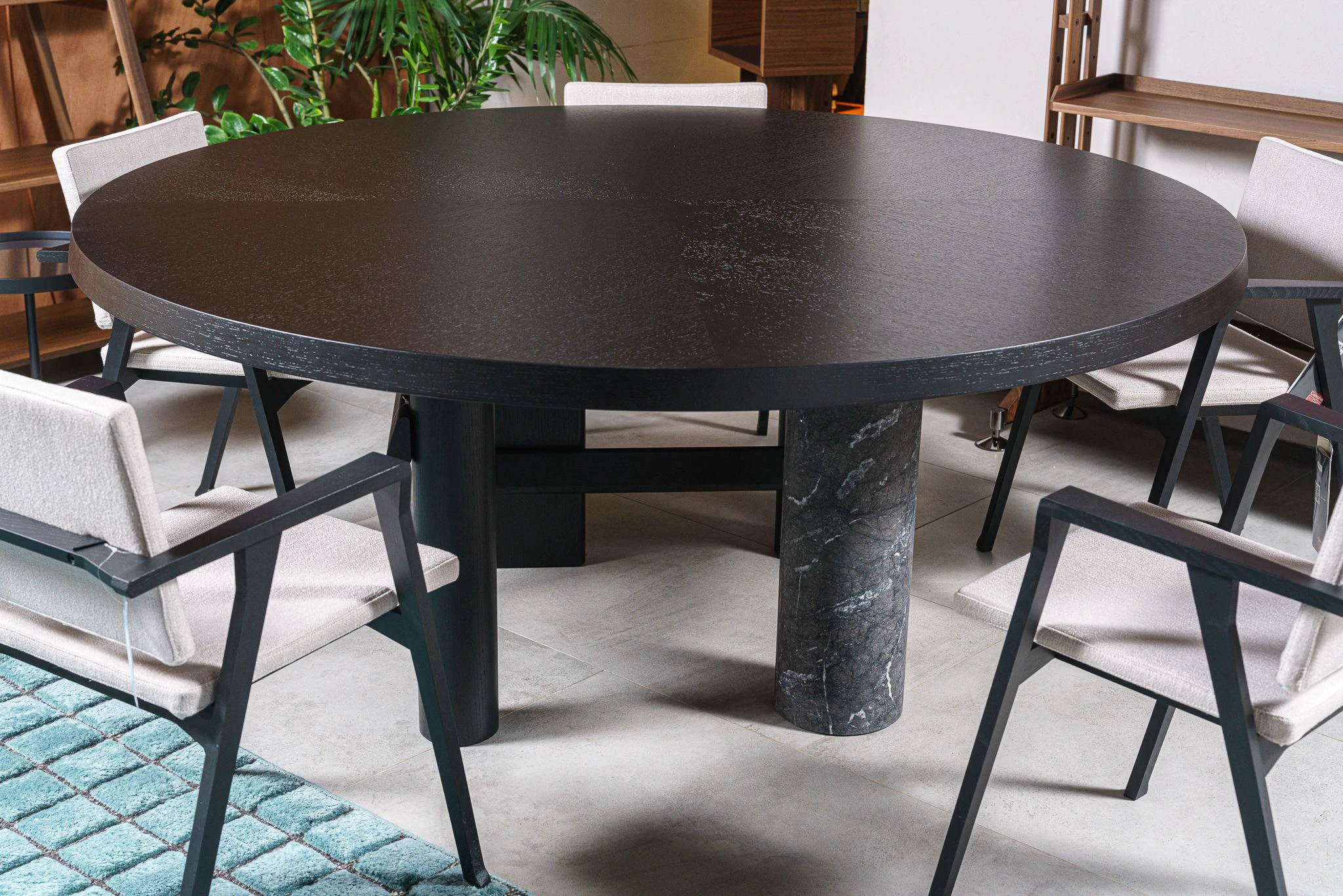 Стол Sengu Round Wood — Cassina, мрамор, фото 2