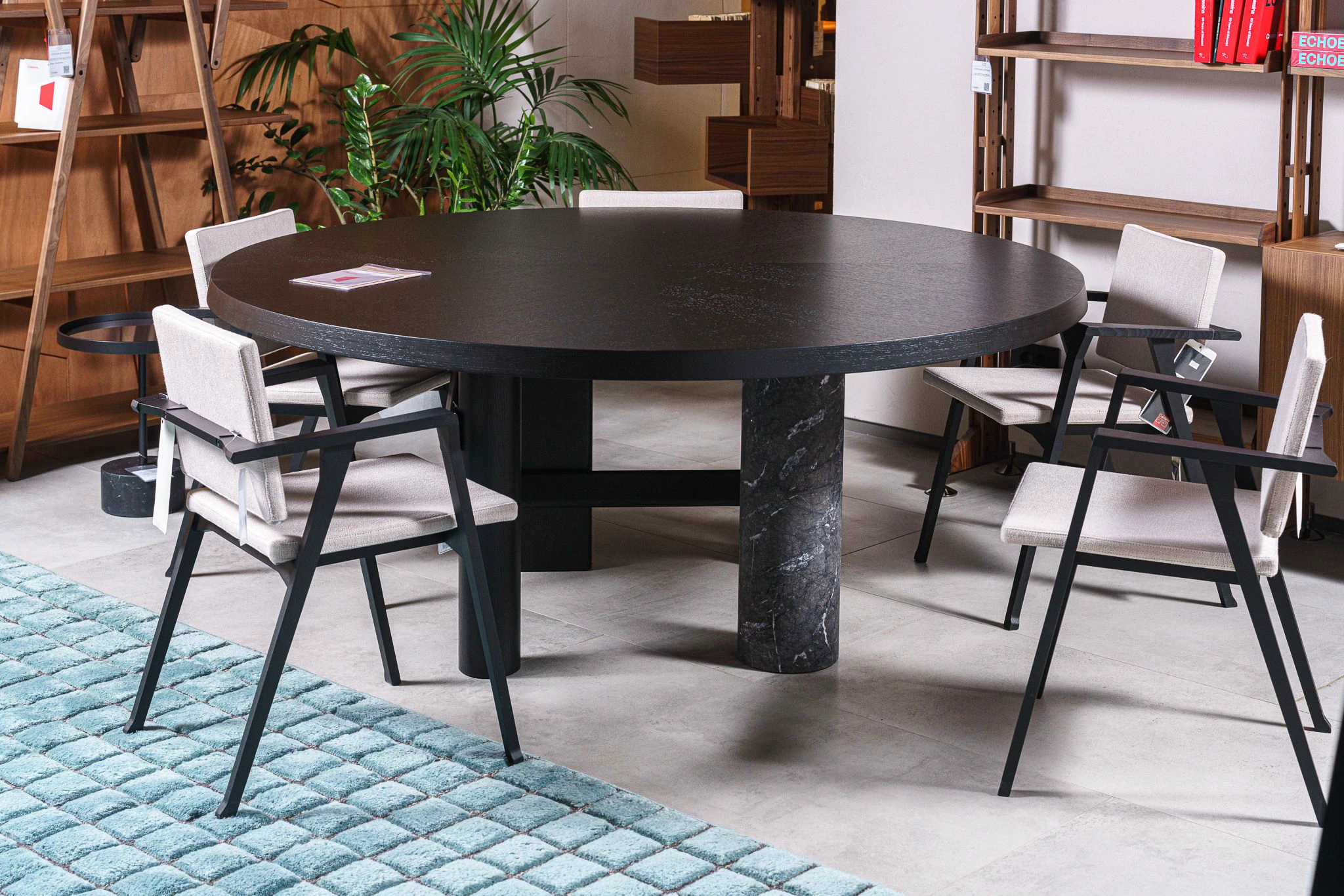 Стол Sengu Round Wood — Cassina, мрамор, фото 3