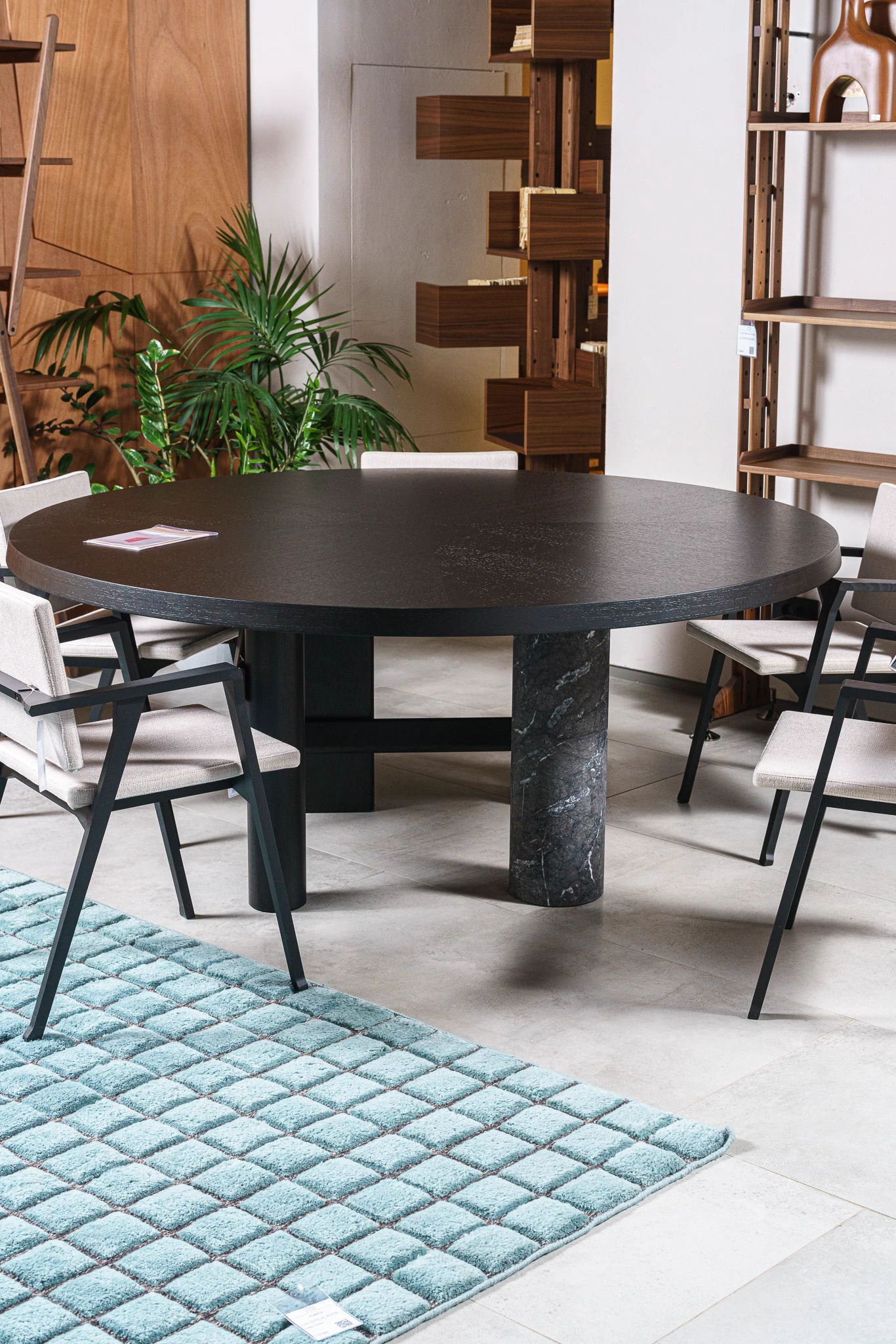 Стол Sengu Round Wood — Cassina, мрамор, фото 5