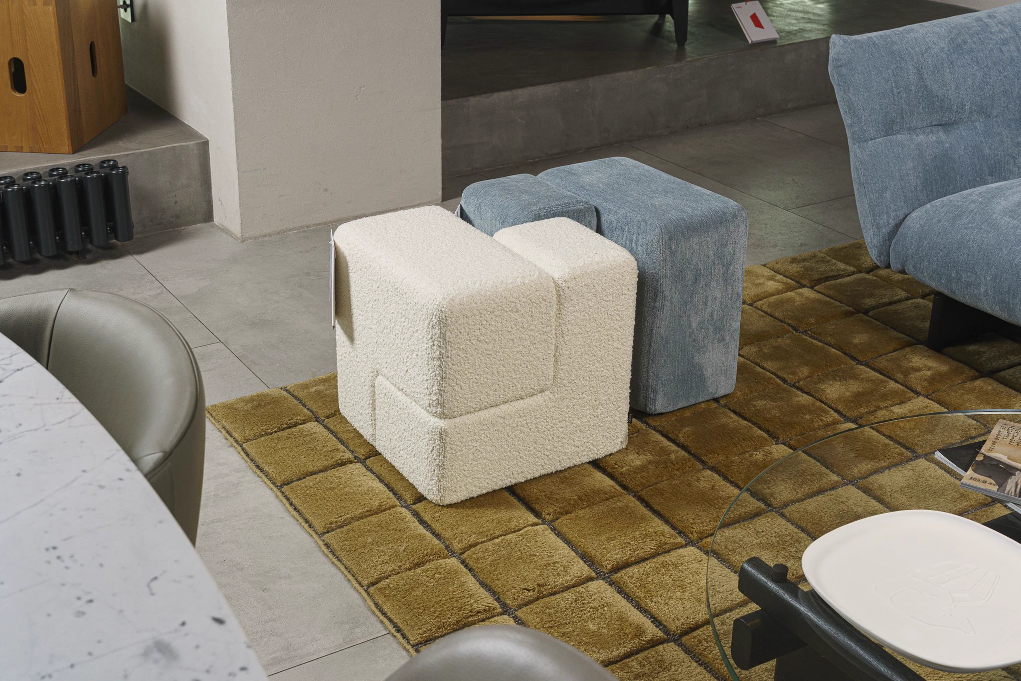 Пуф Soft Corners Bianco — Cassina, кожа, фото 3