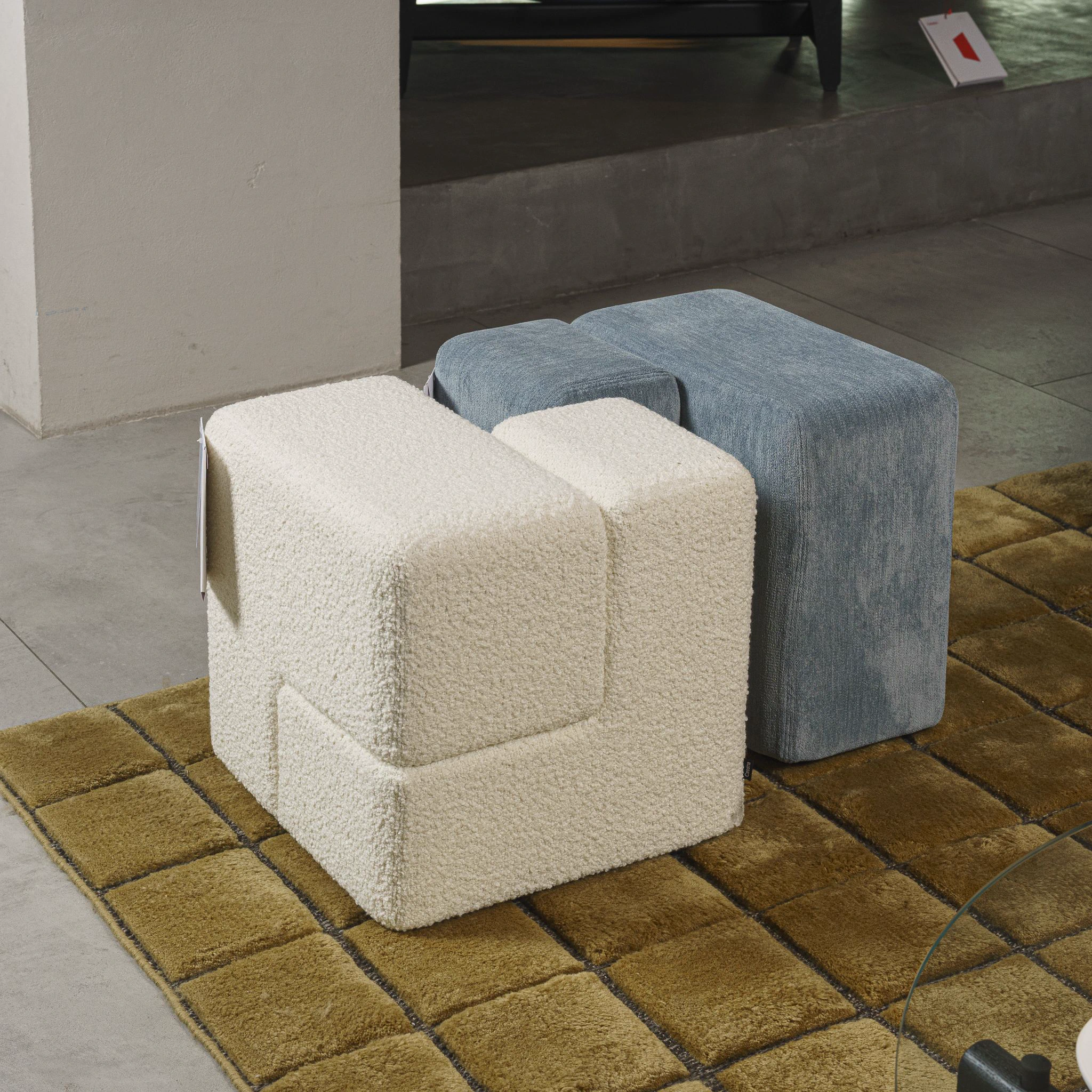 Пуф Soft Corners Bianco — Cassina, кожа, фото 4