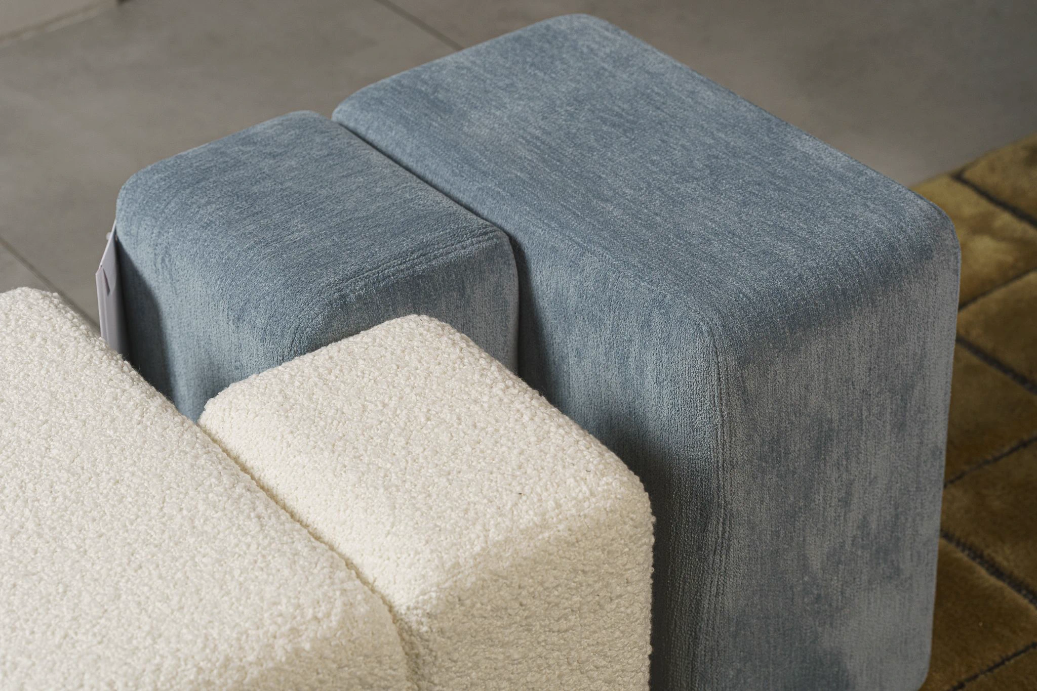 Пуф Soft Corners Blue — Cassina, кожа, фото 6