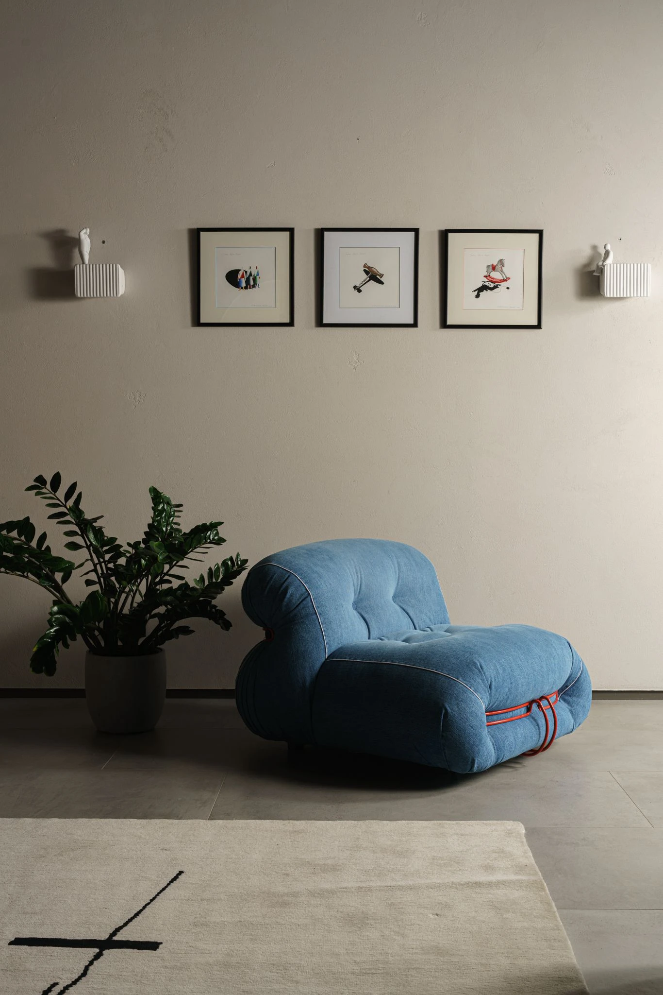 Кресло Soriana Denim — Cassina, ткань, фото 2