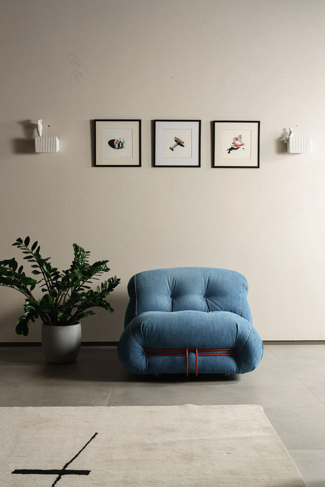 Кресло Soriana Denim — Cassina, ткань, фото 6
