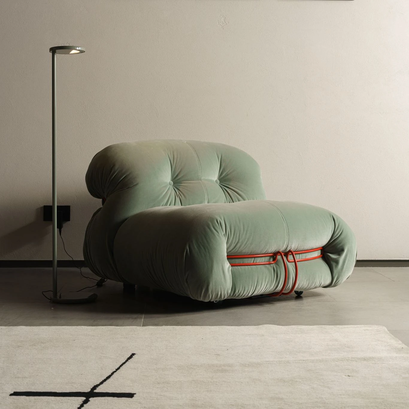 Кресло Soriana Ortigia Lago — Cassina, ткань