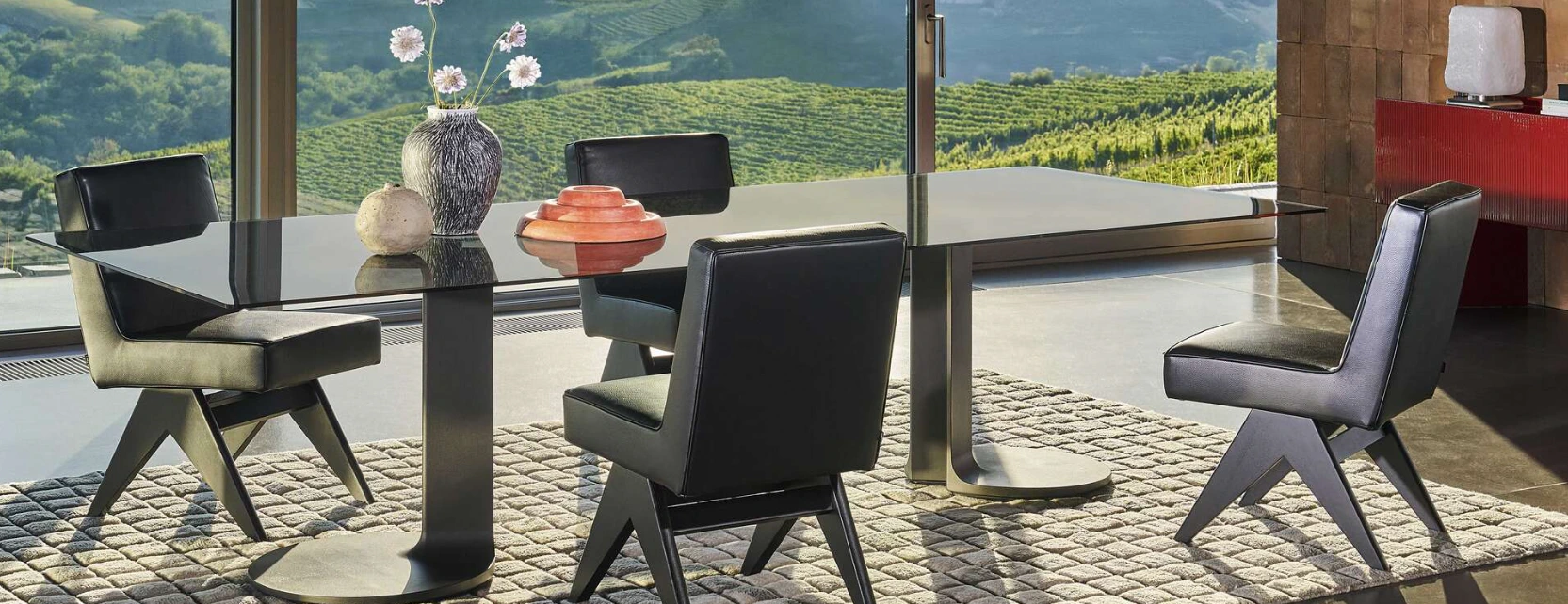 Каркас и наполнение: металл. Современный дизайн Стол TL59 Rectangular table — Cassina, металл, фото 3