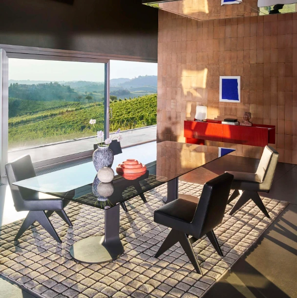 Каркас и наполнение: металл. Современный дизайн Стол TL59 Rectangular table — Cassina, металл, фото 4
