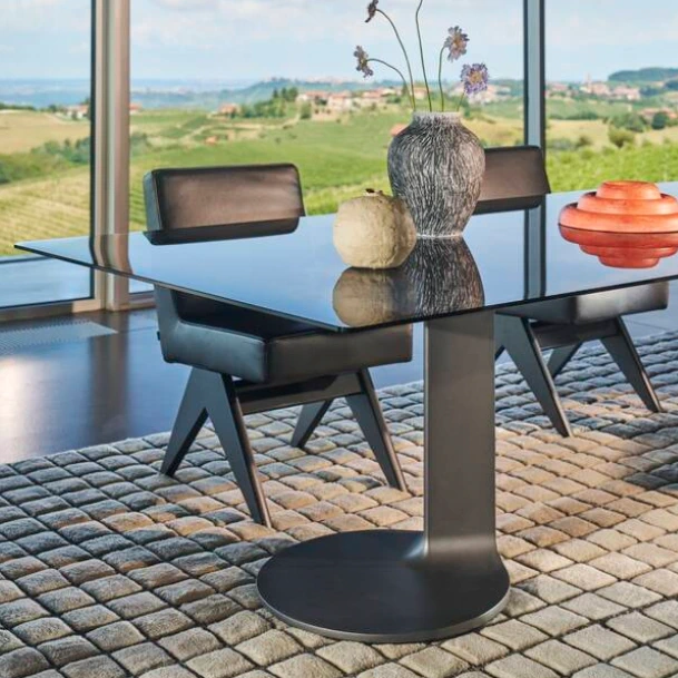 Каркас и наполнение: металл. Современный дизайн Стол TL59 Rectangular table — Cassina, металл, фото 5