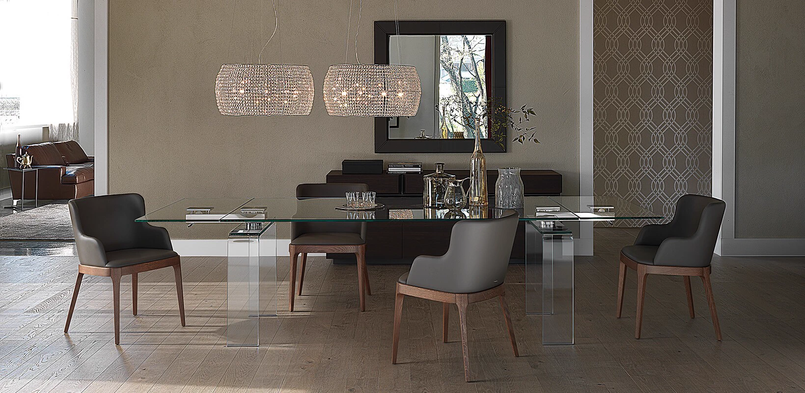 Стол Azimut — Cattelan Italia, стекло, фото 4