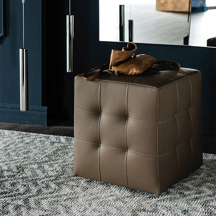 пуф Bob Pouf — Cattelan Italia, кожа, фото 2