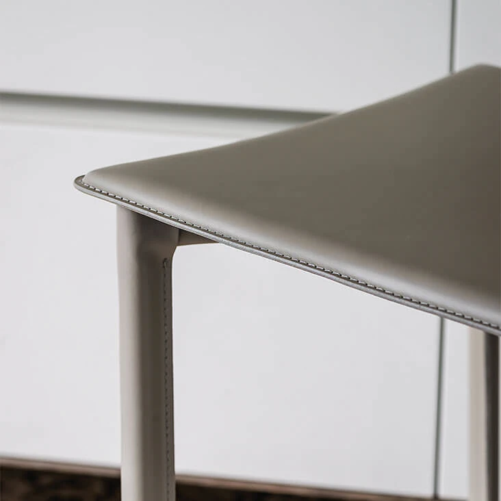 Барный стул Cliff cuoio 53 Ardesia — Cattelan Italia, кожа, фото 6