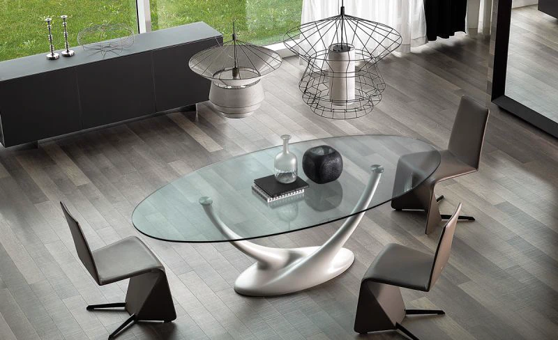 Современный дизайн Стол Coral — Cattelan Italia, стекло, фото 3