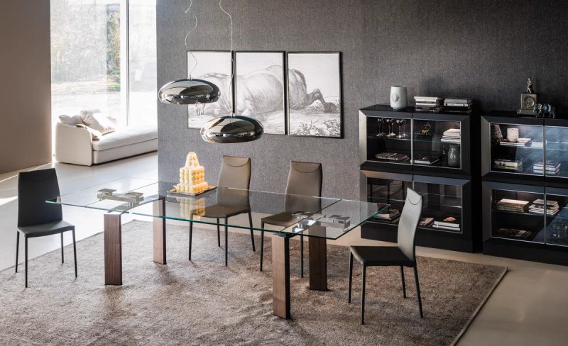 Стол раскладной Daytona — Cattelan Italia, стекло, фото 5