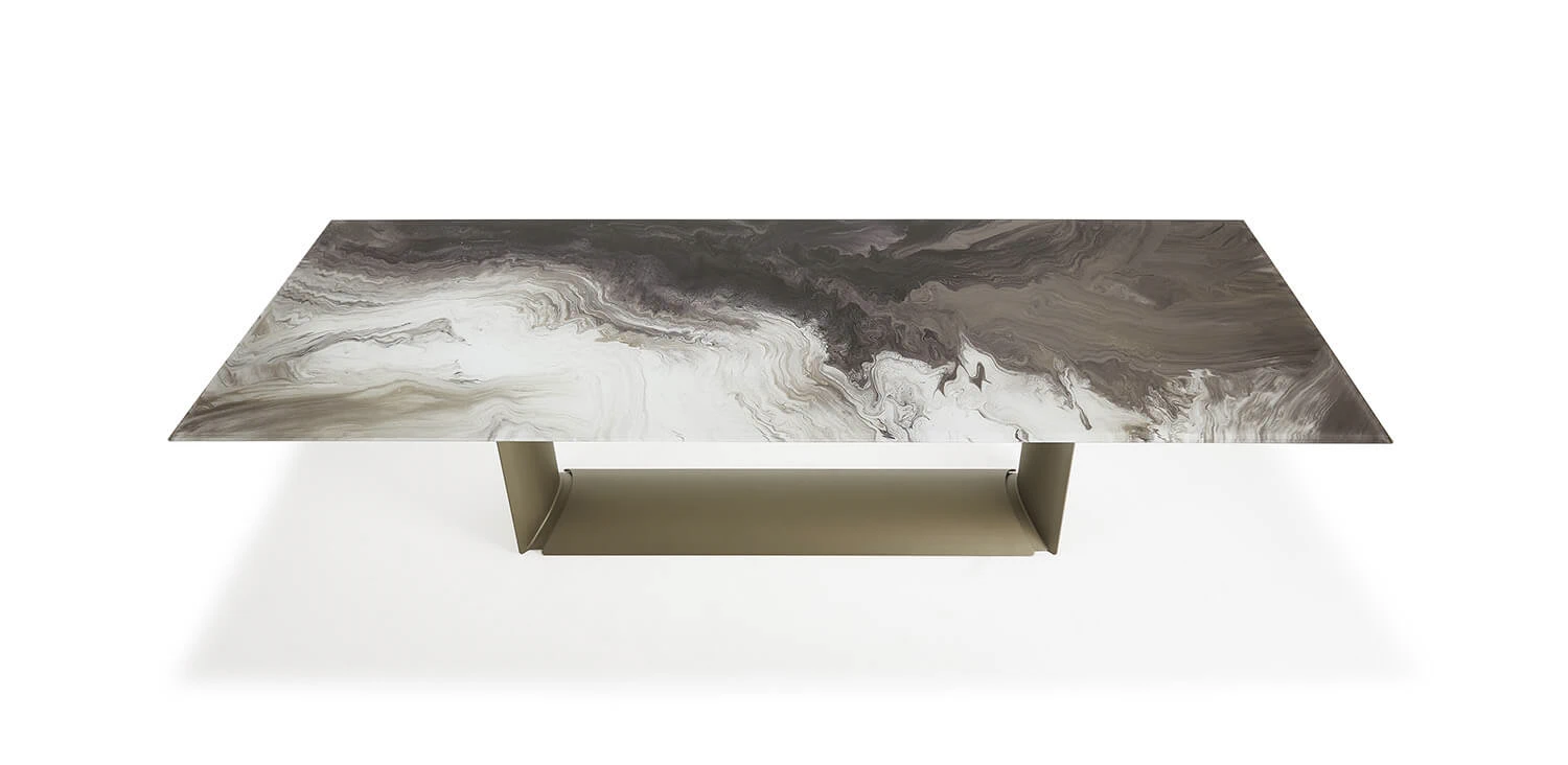 Стол Dragon Crystalart — Cattelan Italia, стекло, фото 2
