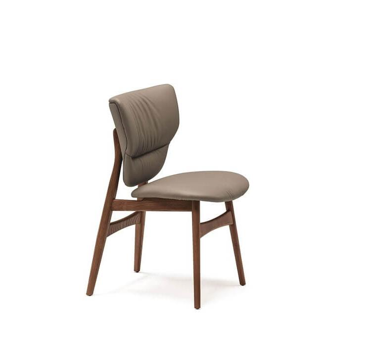 Стул Dumbo Fango / Canaletto Walnut — Cattelan Italia, кожа