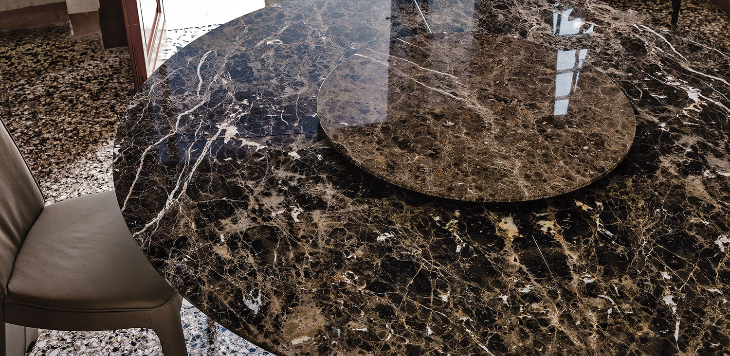 Стол Eliot Keramik Round — Cattelan Italia, мрамор, фото 6