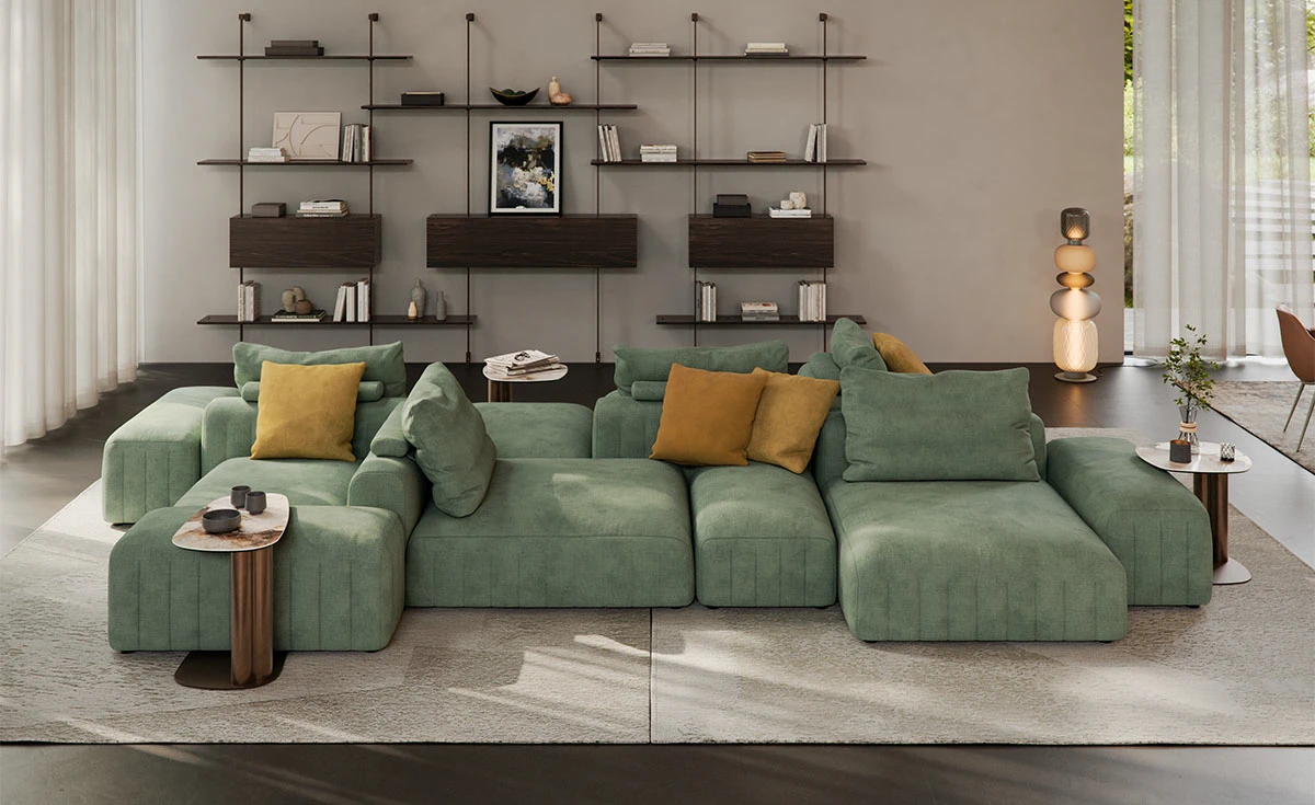 Диван Gibson — Cattelan Italia, кожа, фото 3