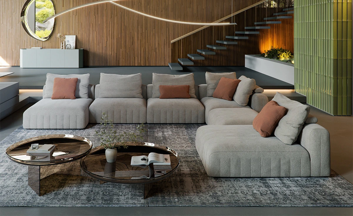 Диван Gibson — Cattelan Italia, кожа, фото 5