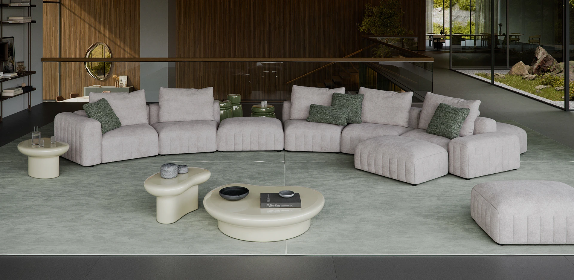 Диван Gibson — Cattelan Italia, кожа, фото 6