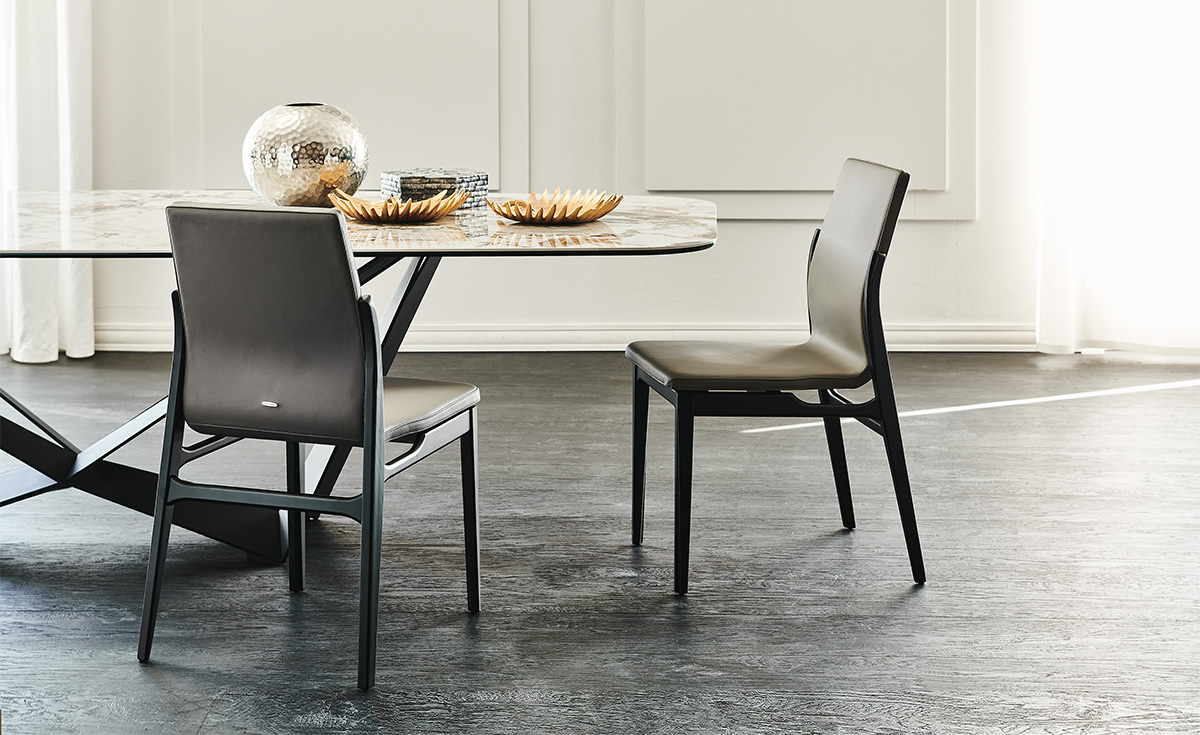 Стул Ginevra 983 Argilla — Cattelan Italia, кожа, фото 6