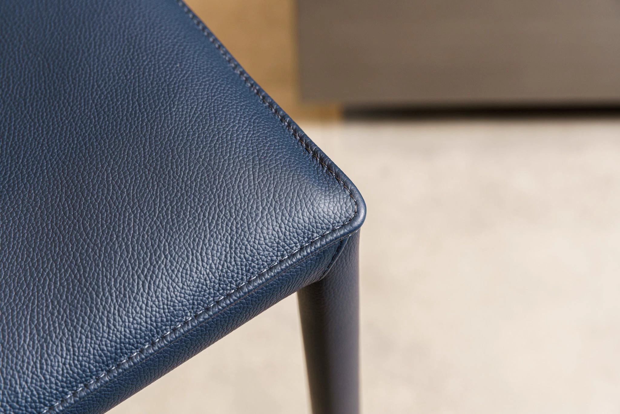 Барный стул Isabel B Pelle 940 Navy — Cattelan Italia, кожа, фото 6