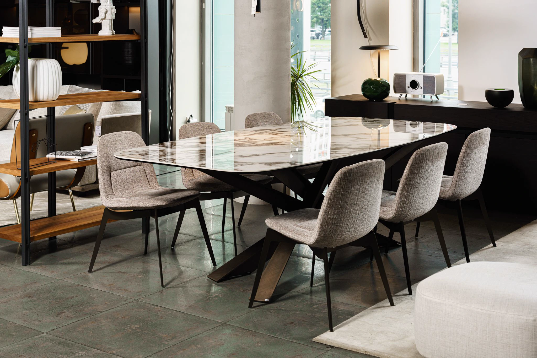 Стол Lancer Keramik — Cattelan Italia, стекло, фото 4
