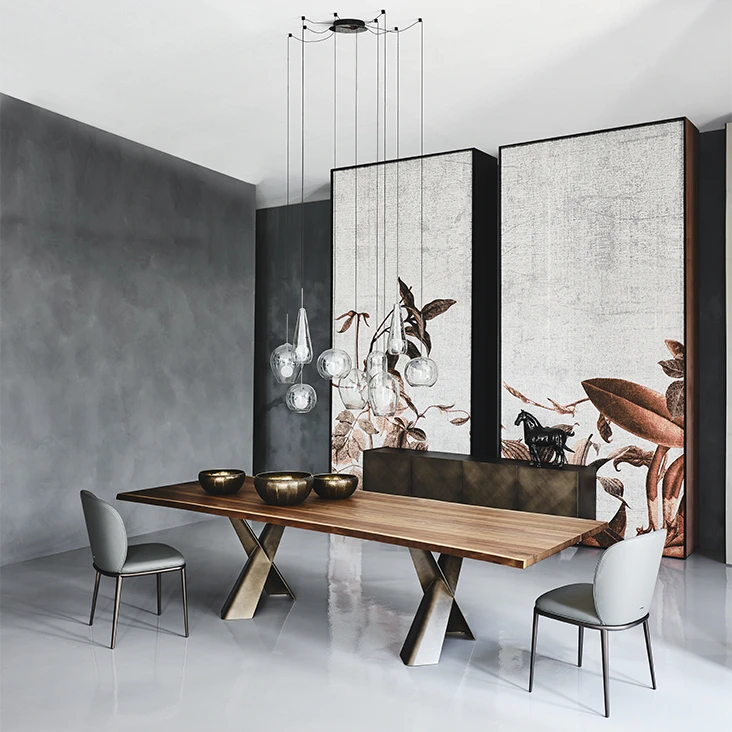 Стол Mad Max Wood /Crystalart /Keramik Premium — Cattelan Italia, стекло, фото 5