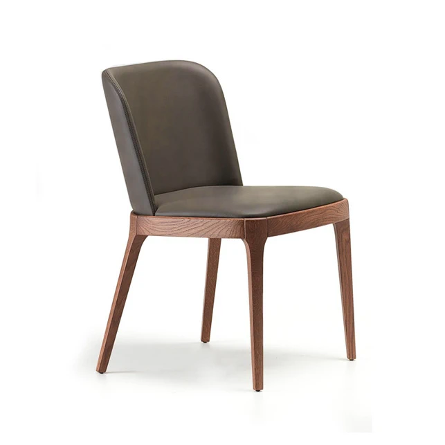 Стул Magda A rovere bruciato / tess. B722 — Cattelan Italia, кожа