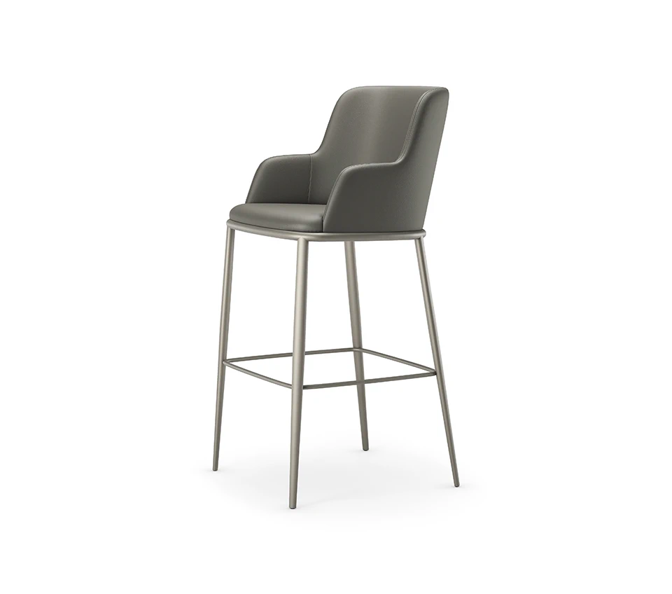 Барный стул Magda ML — Cattelan Italia, кожа, фото 4