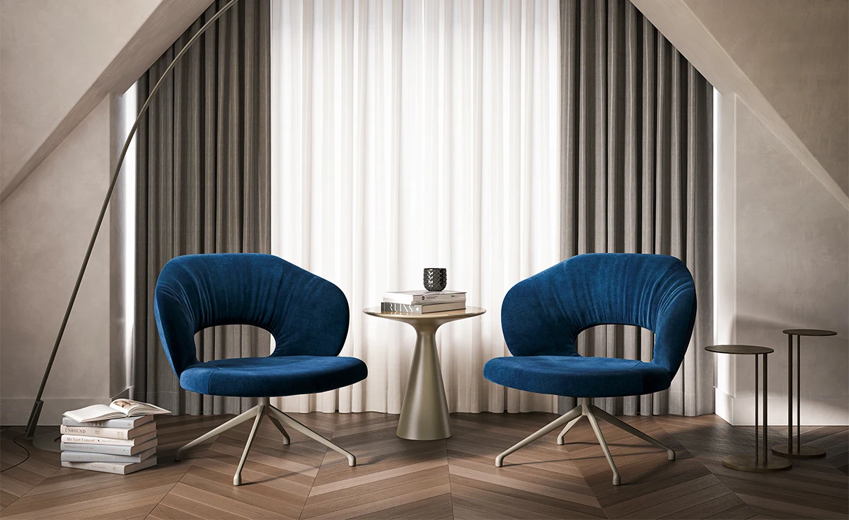 Кресло Miranda Lounge — Cattelan Italia, кожа, фото 3
