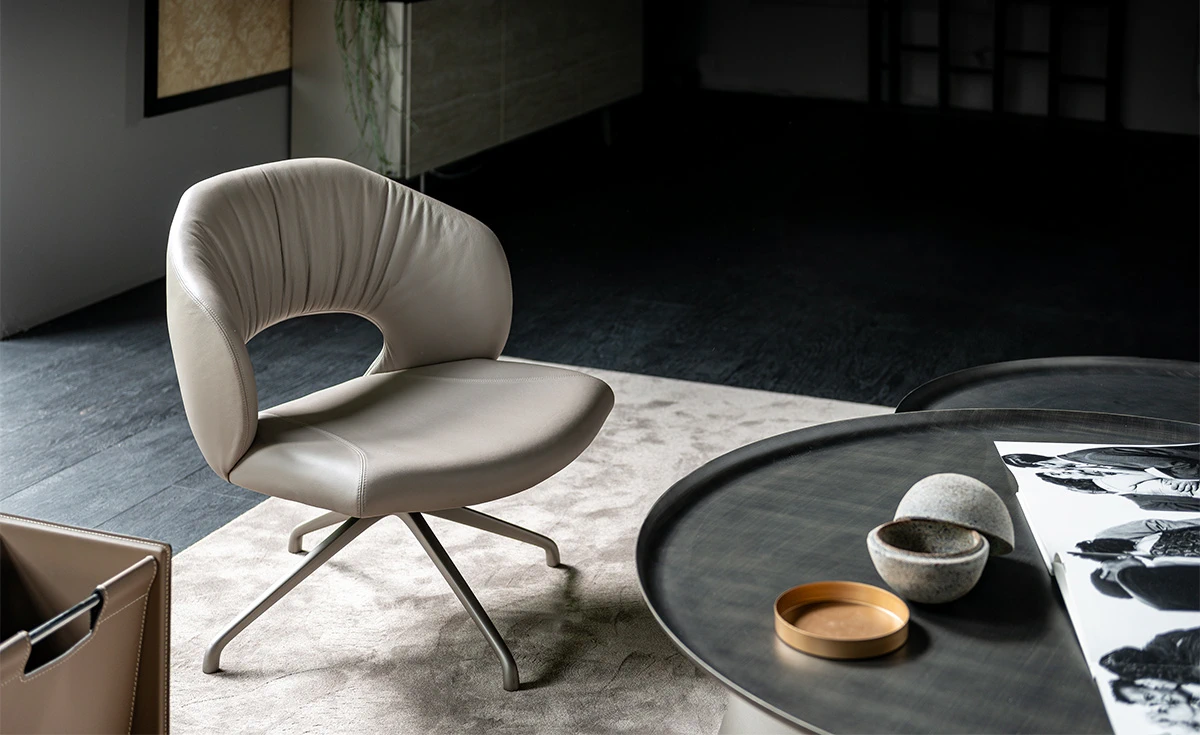 Кресло Miranda Lounge — Cattelan Italia, кожа, фото 4