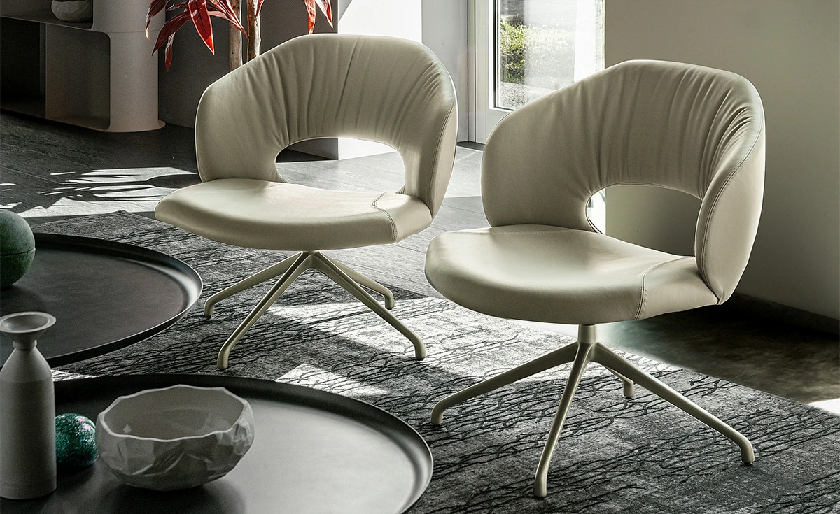 Кресло Miranda Lounge — Cattelan Italia, кожа, фото 6