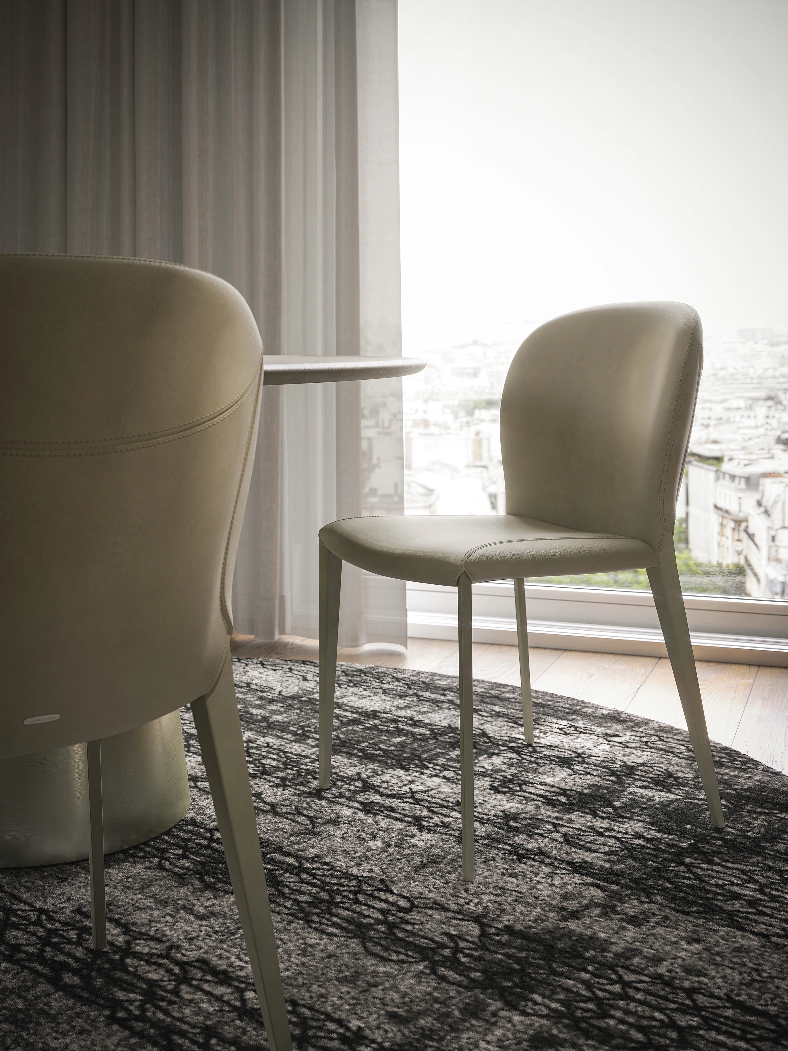 Стул Nancy ML — Cattelan Italia, кожа, фото 4