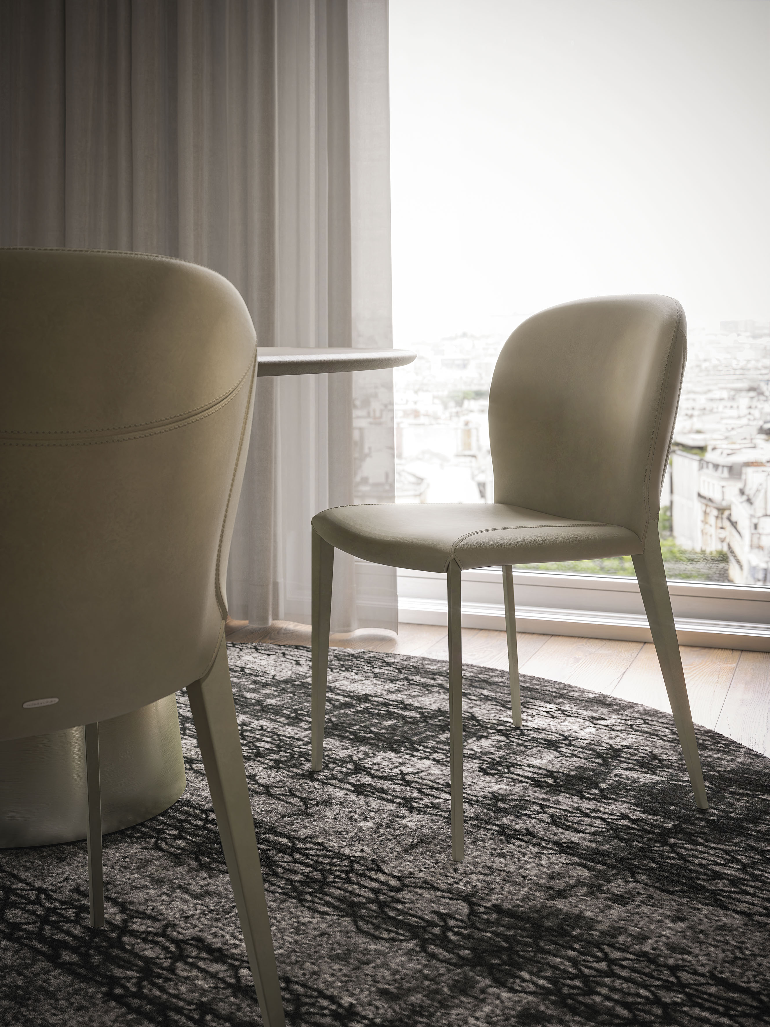 Стул Nancy — Cattelan Italia, кожа