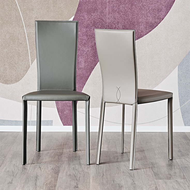 Стул Nina — Cattelan Italia, кожа, фото 4