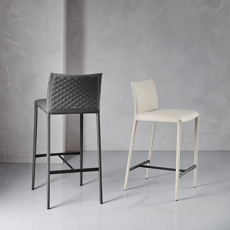 Барный стул Norma /Ml /Couture /Couture — Cattelan Italia, нубук, фото 3