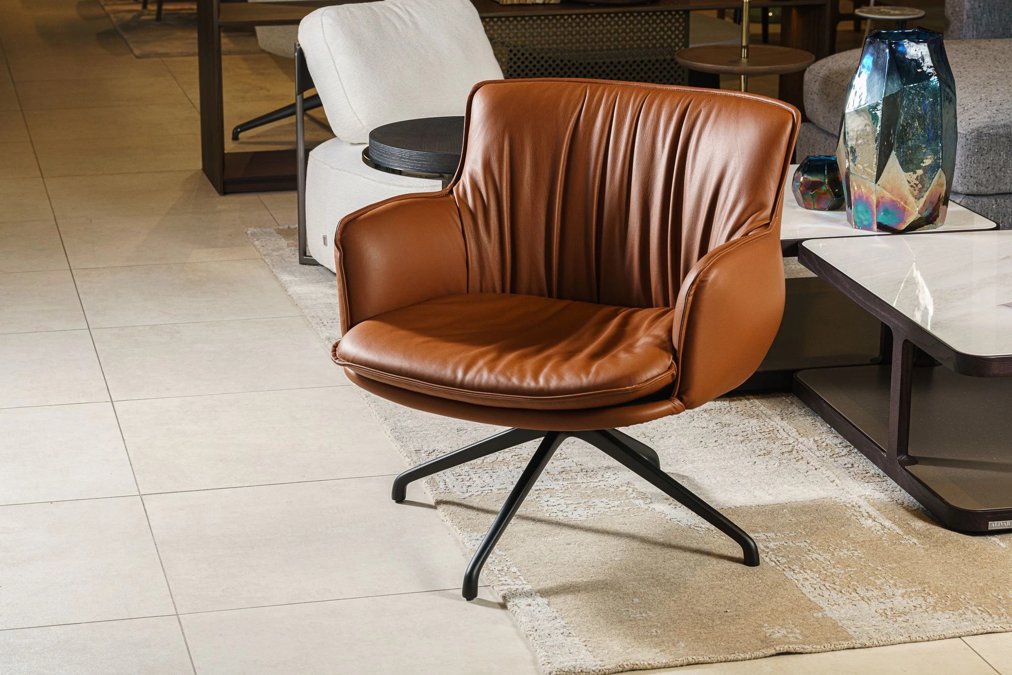 Кресло Rhonda Lounge B38 Barrique — Cattelan Italia, кожа, фото 5