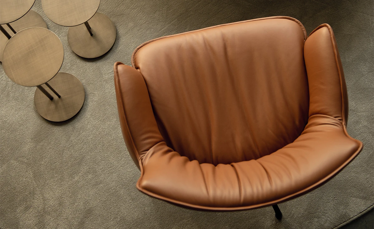 Кресло Rhonda Lounge — Cattelan Italia, кожа, фото 4