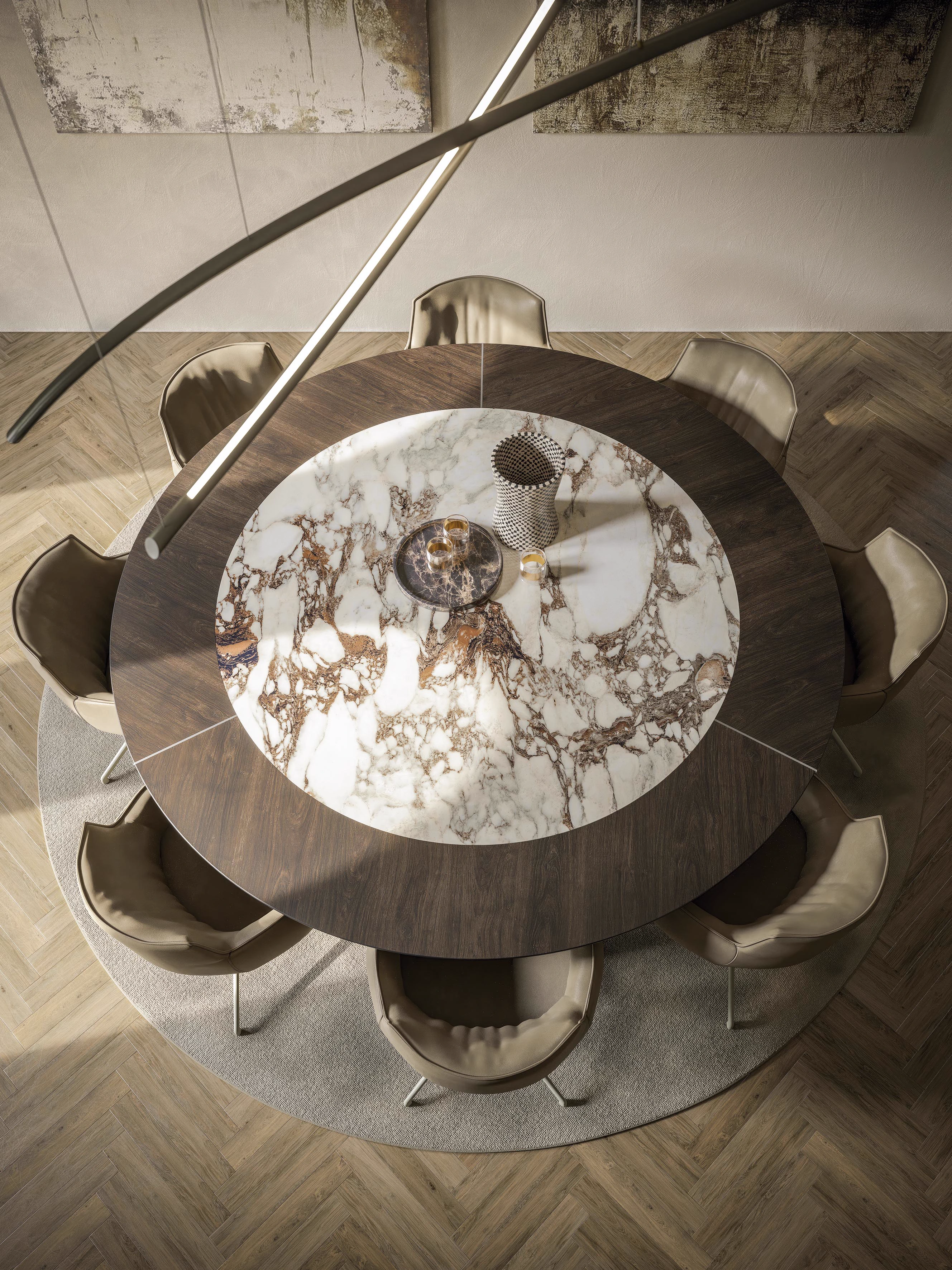Стол Senator Round — Cattelan Italia, дерево, фото 5
