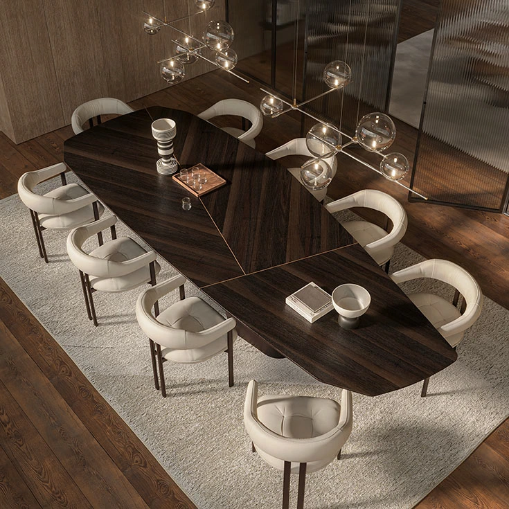 Каркас и наполнение: дерево, металл. Современный дизайн Стол Senator Wood — Cattelan Italia, стекло, фото 3