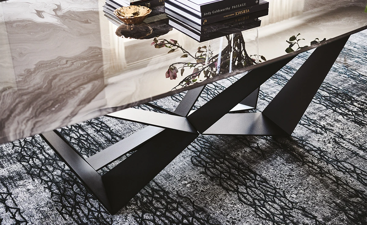 Стол Skorpio Crystalart — Cattelan Italia, стекло, фото 4