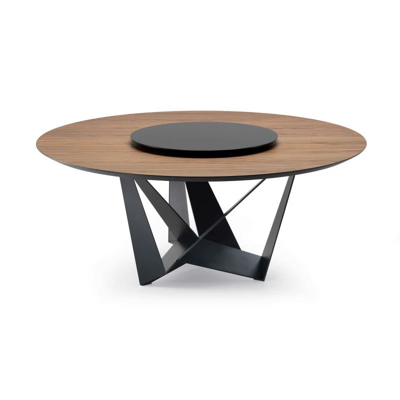 Стол Skorpio Ker-Wood Round — Cattelan Italia, стекло, фото 2