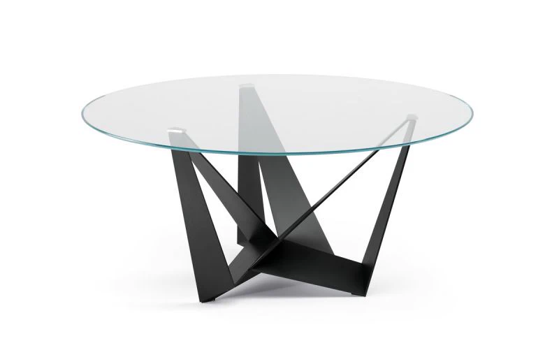 Стол Skorpio Ker-Wood Round — Cattelan Italia, стекло, фото 3